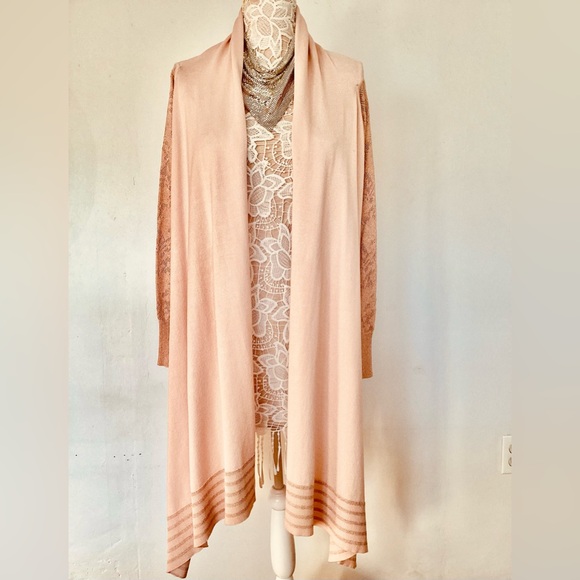 Dkny Jackets & Blazers - DKNY cozy sweater pink wrap